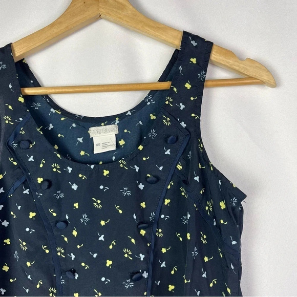 Urban Outfitters UO Cooperative Blue Floral Tank Top XS - Picture 3 of 3